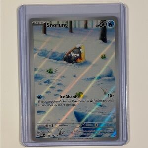 Pokemon Trading Card - Snorunt with Blue and White
